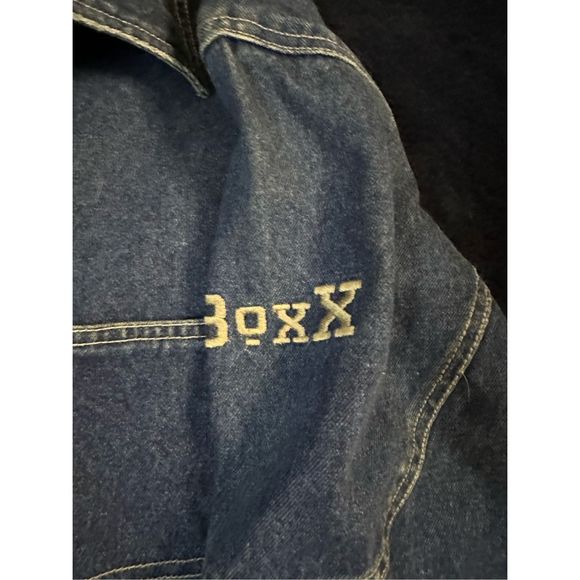 Vintage Boxx Jeans Baggy Skater Hip Hop Denim Jacket Sz Large BR - Picture 5 of 10
